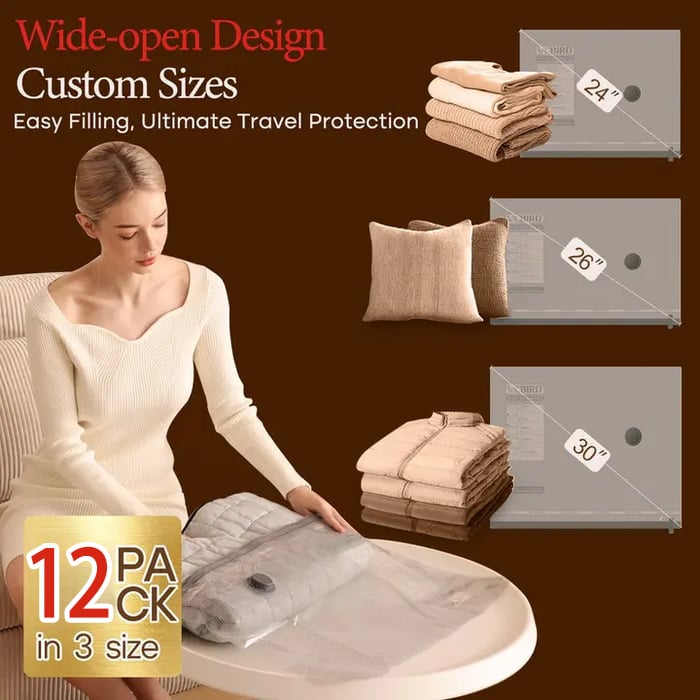 🎖️Limited-time 50% off⏰✨X7 Cordless Travel Vacuum Bag
